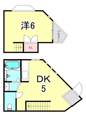 フラーリッシュ甲子園の物件間取画像